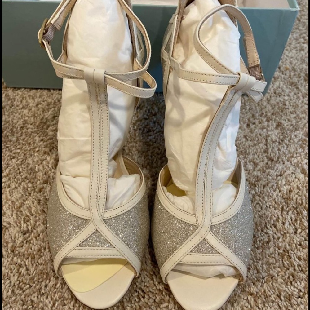 Stunning Charlotte Mills bridal shoes BNWB